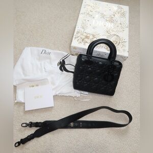 Lady Dior small black matte